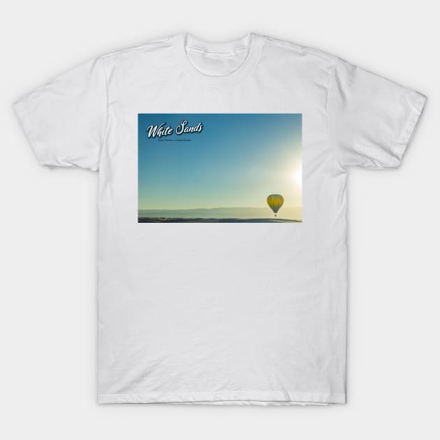 White Sands Hot Air Balloon Invitational T-Shirt by Gestalt Imagery